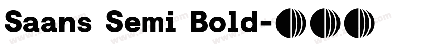 Saans Semi Bold字体转换